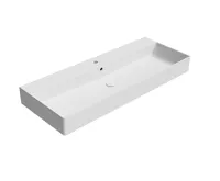 GSI KUBE X keramické umyvadlo 120x47cm, broušená spodní hrana, bílá mat GSI KUBE X keramické umyvadlo 120x47cm, broušená spodní hrana, bílá mat