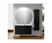 SAPHO DARA CUT zrcadlo s LED podsvícením 20W, ø 100x90cm, topná fólie (1)