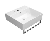 GSI KUBE X keramické umyvadlo 50x47cm, 3 otvory, bílá ExtraGlaze (4)