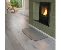 HS Flamingo Sklo pod kamna - Oblouk 1000x550 mm / 2xR200 / 6 mm