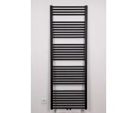 Koupelnový radiátor Thermal KD-SP 600/1680 středové připojení - černý mat (3)