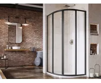 Ravak sprchový kout čtvrtkruh SKCP4-90 195 černá+transparent