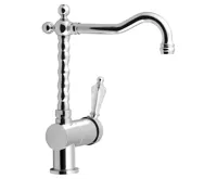 SAPHO KIRKÉ CRYSTAL stojánková dřezová baterie, páčka krystal, chrom (3)