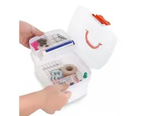 HomeLife Domácí lékárnička bez obsahu bílá (3)