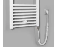 AQUALINE DIRECT-E elektrické otopné těleso rovné 450x1320 mm, 400 W, bílá (4)