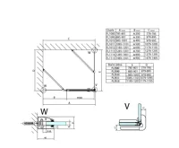 POLYSAN FORTIS sprchové dveře 1000mm, čiré sklo, levé (13)