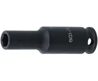 BGS Silová nástrčná hlavice, šestihranná, prodloužená,  6,3 mm (1/4&quot;),  6 mm