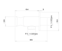 SAPHO RHAPSODY podomítková bidetová baterie se Stop sprškou, chrom (6)