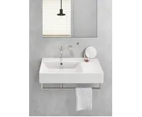 GSI KUBE X keramické umyvadlo 80x47cm, s odkládací plochou vpravo, bílá ExtraGlaze (5)