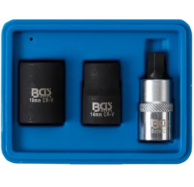 BGS Sada hlavic na brzdové třmeny kotoučových brzd, 12,5 mm (1/2"), 3dílná
