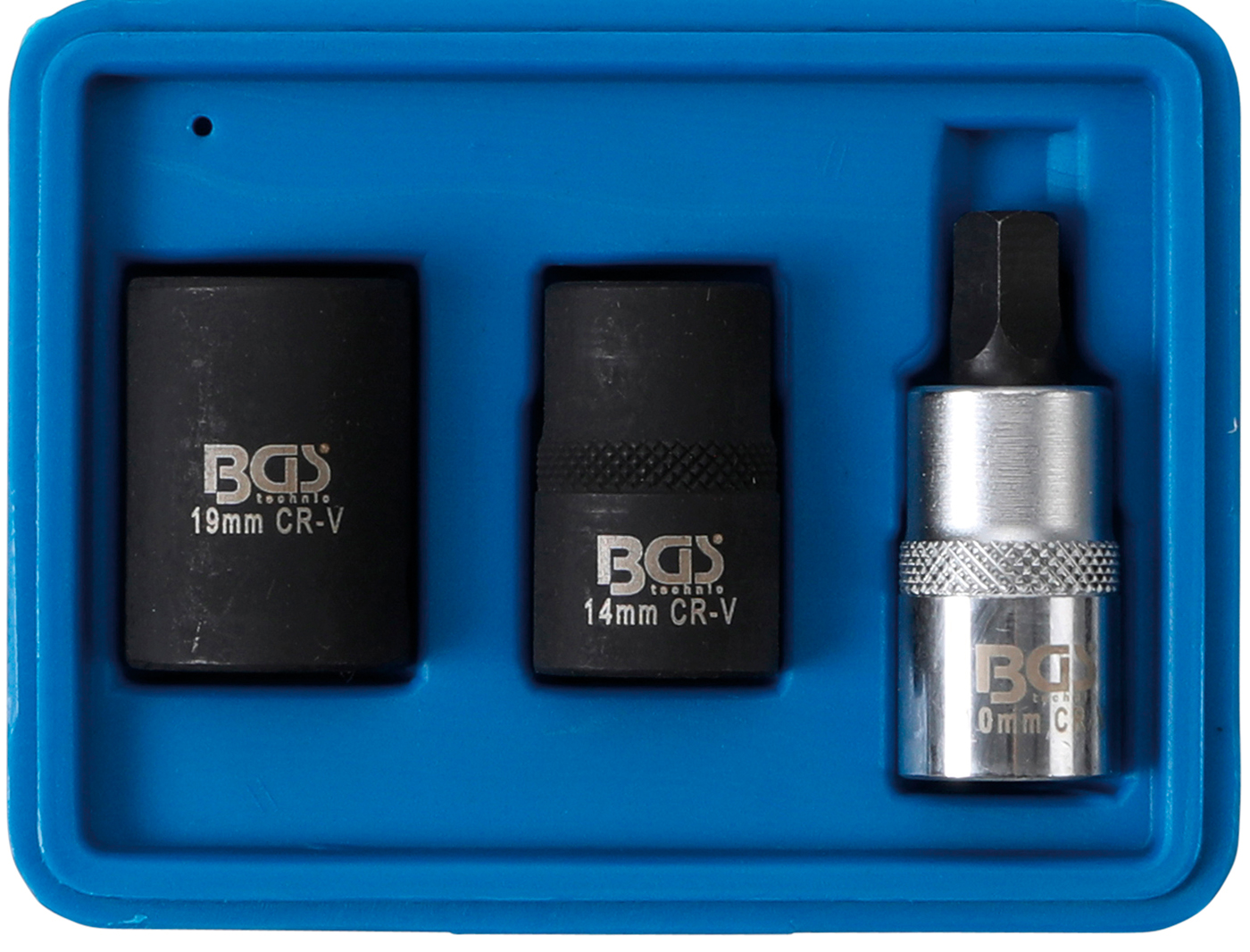 Bgs sada hlavic na brzdové třmeny kotoučových brzd, 12,5 mm (1/2"), 3dílná
