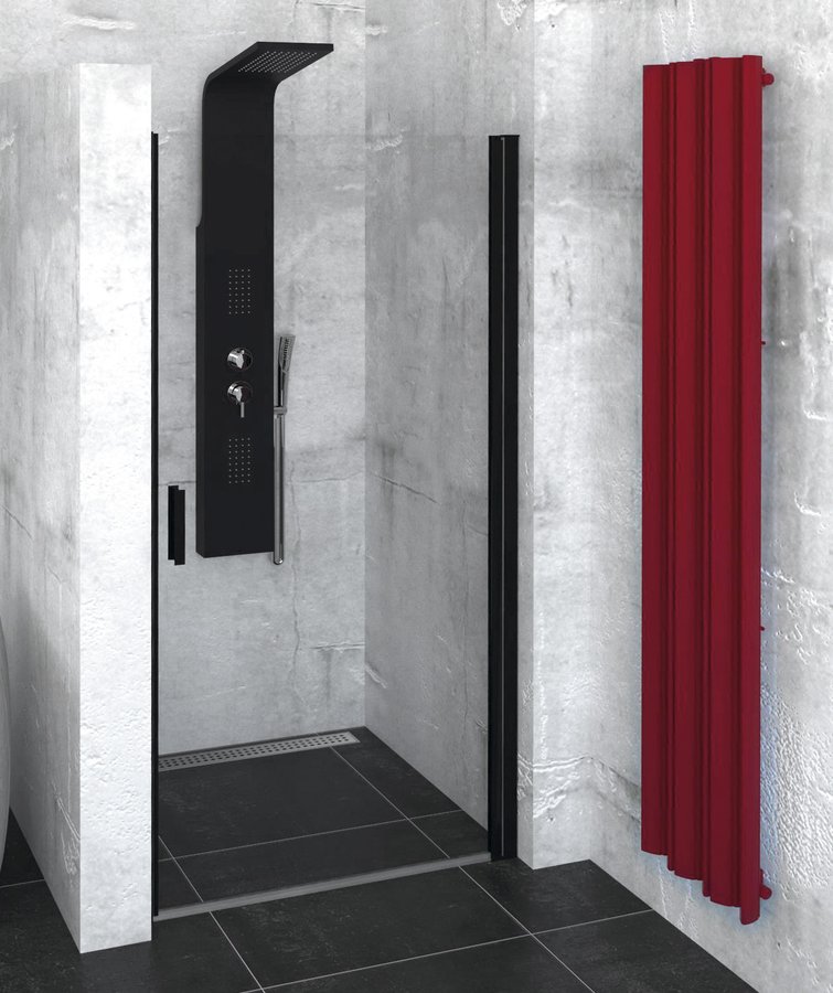 POLYSAN ZOOM LINE BLACK sprchové dveře 800mm, čiré sklo