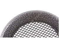 HS Flamingo Krbová mřížka KULATÁ 160 mm staré stříbro (1)