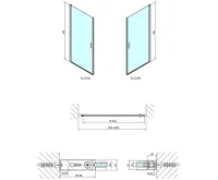 POLYSAN ZOOM sprchové dveře 1000mm, čiré sklo (4)