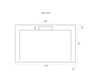 GELCO IRENA sprchová vanička z litého mramoru, obdélník 120x80cm, bílá (9)