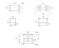 GSI PURA konstrukce pod umyvadlo 82,6x46cm, černá mat/ořech (5)