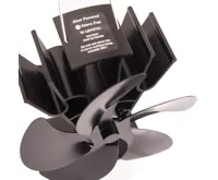 HS Flamingo Ventilátor na kamna FLAMINGO pětilopatkový, černý (2)