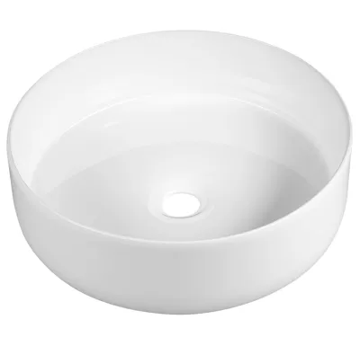 SAPHO FIASTRA keramické umyvadlo na desku, Ø 40cm, bílá