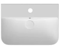 ISVEA SOTT AQUA keramické umyvadlo závěsné/na desku, 61x50cm, bílá (4)