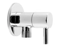 NOVASERVIS Rohový ventil keramický s krytkou a kovovou pákou 1/2x3/8 - Z295