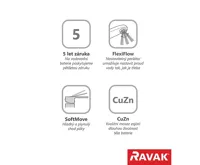 Ravak TD F 011.00 Umyvadlová stojánková s výpustí (2)