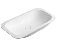 SAPHO IMPALA umyvadlo pod desku, Rockstone, 67,2x35,5cm, bílá mat