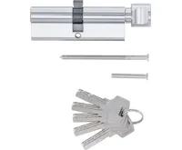 BGS Bezpečnostní cylindrický zámek s otočným knoflíkem, 90 mm, 45/45 mm - BGS 85290 (2)