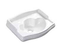 KERASAN RETRO keramické umývátko 41x30cm, otvor pro baterii vlevo, bílá