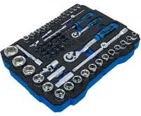 BGS Pěnová vložka pro BGS BOXSYS1 & 2: Sada nástrčných klíčů, 6,3 mm (1/4") / 12,5 mm (1/2") (1)