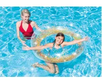 Intex 56274 Nafukovací kruh Sparkling Glitter zlatá (2)