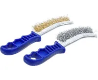 BGS Sada drátěných kartáčů, Ocelový a měděný drát, 260 mm, 2dílná (1)