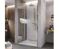 NOVEA Sprchové dveře, 80x200 cm, chrom ALU, sklo Čiré, levé provedení