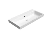 GSI NUBES keramické umyvadlo 100x50cm, broušená spodní hrana, bez otvoru, bílá ExtraGlaze