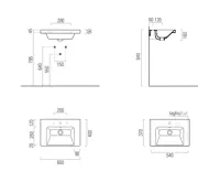 GSI NORM keramické umyvadlo 60x40cm, bílá ExtraGlaze (5)