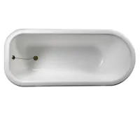 POLYSAN FOXTROT volně stojící vana 170x75x64cm, nohy bronz, bílá (4)