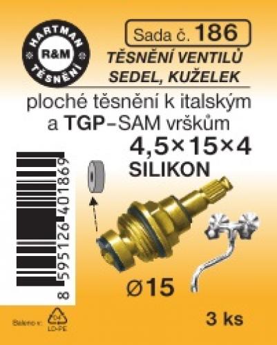 Hartman sada č. 186: sada vršku bat. - silikon - 4.5x15x4 - 3x4533