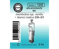 Hartman Sada č. 120: sada - membrána k vyp.vent. WC - BECHYNĚ - CH - 01 Hartman Sada č. 120: sada - membrána k vyp.vent. WC - BECHYNĚ - CH - 01