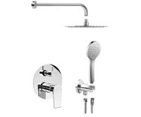 SAPHO KAI podomítkový sprchový set s pákovou baterií, otočný přepínač, 2 výstupy, chrom SAPHO KAI podomítkový sprchový set s pákovou baterií, otočný přepínač, 2 výstupy, chrom