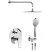 SAPHO KAI podomítkový sprchový set s pákovou baterií, otočný přepínač, 2 výstupy, chrom
