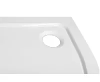 AQUALINE TECMI sprchová vanička z litého mramoru, čtvrtkruh 80x80cm, R550, bílá (3)