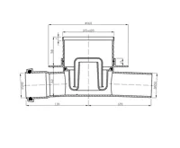 Podlahová vpusť 100/100 průchozí (1)