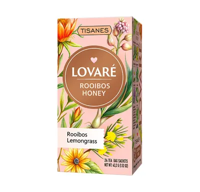 Čaj Lovaré Rooibos Honey (24 sáčků)