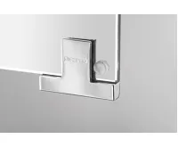 SAPHO MIRRÓ galerka s LED osvětlením, 3x dvířka, 120x70x16cm, bílá (3)