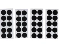 BGS Kolečka na suchý zip, samolepicí, černá, 40dílná
