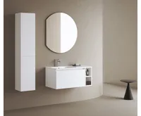 SAPHO DARA CUT zrcadlo s LED podsvícením 20W, ø 100x90cm, topná fólie (7)