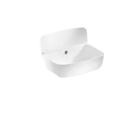 Nástěnné umyvadlo 495 x 345 x 155 mm, s příslušenstvím, bílé, plastové, vysoce odolné