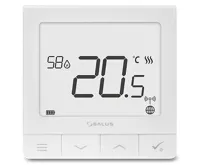 SALUS Ultratenký termostat s čidlem vlhkosti a vestavěnou Li-Ion baterií SQ610RF, Systém SMART HOME SALUS Ultratenký termostat s čidlem vlhkosti a vestavěnou Li-Ion baterií SQ610RF, Systém SMART HOME