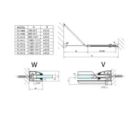 POLYSAN FORTIS sprchové dveře do niky 1500mm, čiré sklo, levé (10)