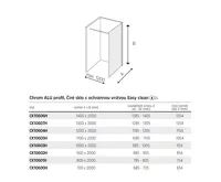 FANTASY Sprchový stěna, WALK IN, Fantasy, 80 x 200 cm, chrom ALU, sklo Čiré (6)
