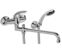 NOVASERVIS Paneláková baterie 150 mm lékařská páka Metalia 55 chrom - 55036L,0 NOVASERVIS Paneláková baterie 150 mm lékařská páka Metalia 55 chrom - 55036L,0